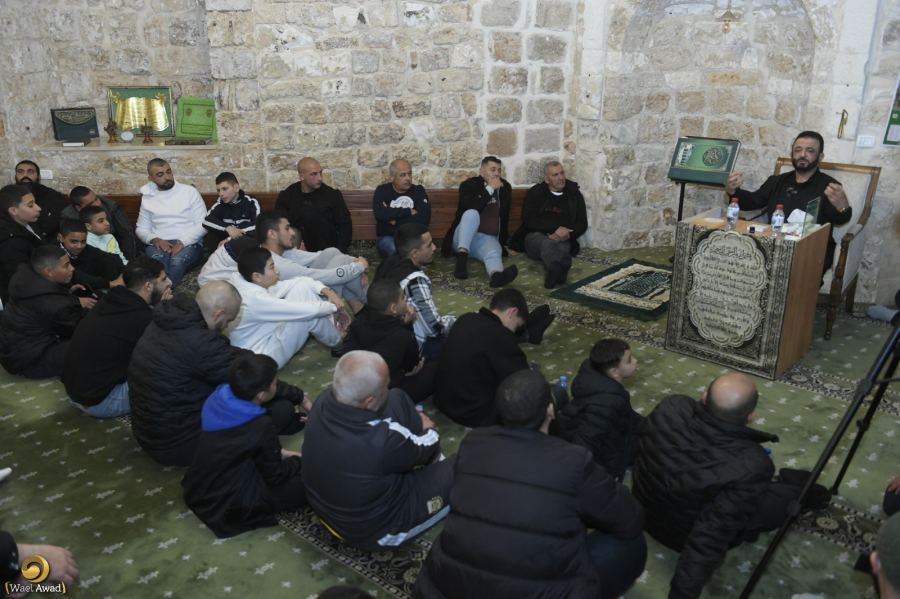 أمسية دينيّة بمناسبة ذكرى الإسراء والمعراج في مسجد الجرينة في حيفا 